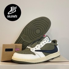   Nike Air Jordan 1 Retro Low OG SP Travis Scott Medium Olive  Size M7.5  Used