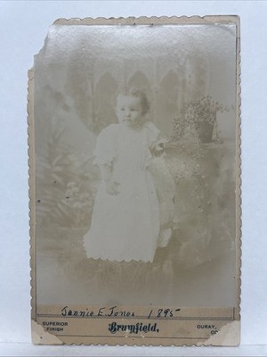 Brumfield Ouray, Colorado Vintage Schrank Karte Auf Kleinkind Mädchen Aus 1895