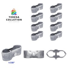 Chain Link Fence Panel Clamps  Kennel Clamps: Qty 8 for 1-7/8" Chain Link Fe...