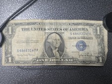 1935 $1 Blue Seal The United States Of America Washington One Dollar A Bill