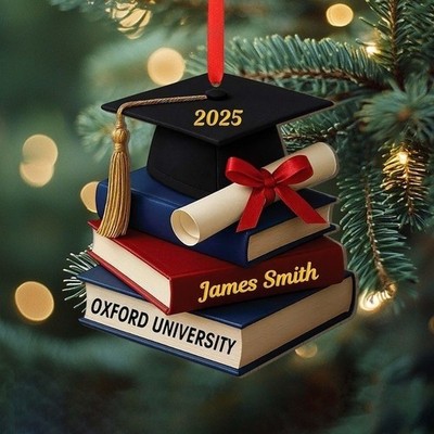 Personalized Graduation Christmas Ornament, Graduation 2D Flat Acrylic 3.5 inch
