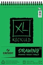 Canson XL Series Recycled Drawing Paper Pad, Top Wire Bound, 70 Pound, 9 x 12