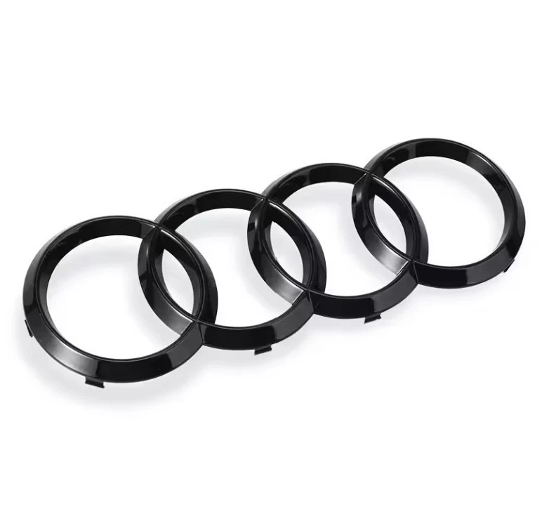 Logo 285mm Calandre Avant Noir Brillant Pour AUDI A3 A4 A5 A6 Q2 Q3 Q5 Q7 Q8 TT - Photo 2/2