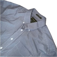 Eddie Bauer Classic Fit Wrinkle Stain Resistant Dress Long Sleeve Shirt Size M