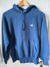 Champion Reverse Weave Hoodie Blue Men  s S