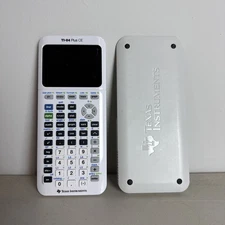 Texas Instruments TI-84 Plus CE Color Graphing Calculator White w Cover