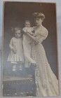 Antique Photo Germany 1900s Women and two Children 7.6 x 4.5