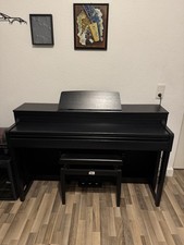 Fame Klavier 88 Tasten Digital Piano mit Hocker Keyboard Schwarz Sehr Gut