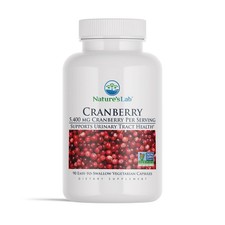 Nature's Lab Cranberry 5400mg – 90 Vegan Capsules – UTI Support, Gluten Free, No