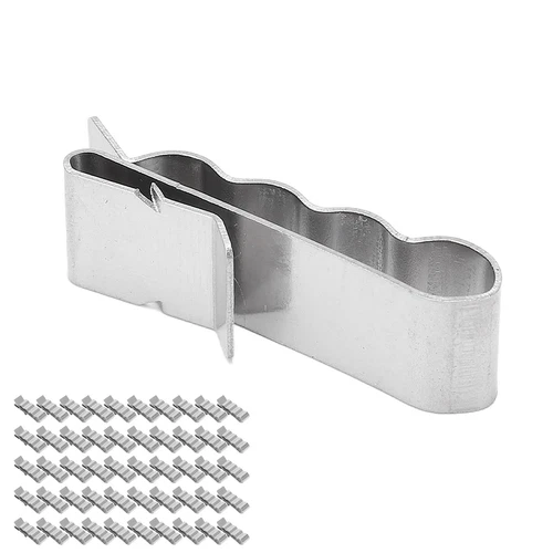 50PCS Kabelmanagement-Clips 304 Edelstahl 4-Draht-Kabelklemme Für Photovolt CU
