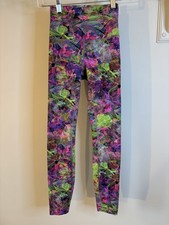 LULULEMON Wunder Train High Rise Tights 2 Pink Vivid Floral