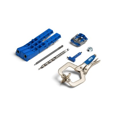 KREG Durable Pocket-Hole Jig 320 with Classic 2 Inch Face Clamp - Includes Wo...