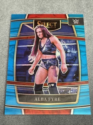2022 Panini Select WWE - Concourse Alba Fyre #2 Light Blue Prizm /299