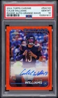 2024 Topps Chrome Rookie Autographs Caleb Williams Orange Wave /25 PSA 10 POP 3