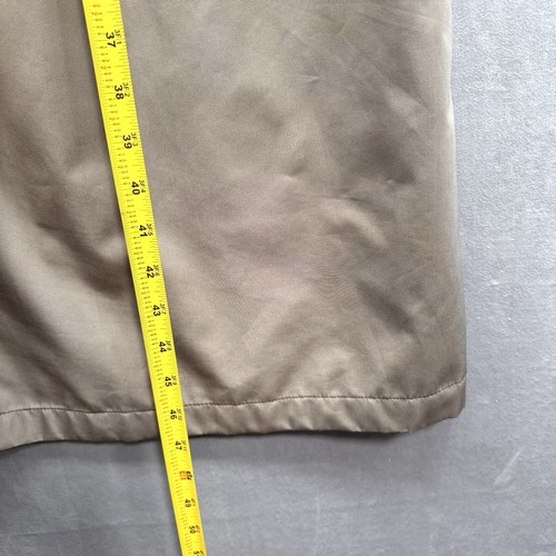 Gallery PETITE Trench Coat Tan & Brown Contrast Detachable Hood Women Sz PL - Picture 8 of 14