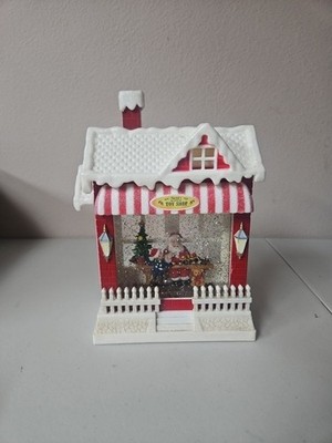 Raz Christmas SANTA'S TOY SHOP Water Globe 3800783 READ