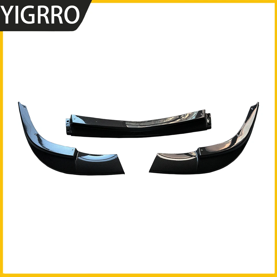 For Chevy Corvette C6 Base Models 06-2013 Carbon Fiber Front Bumper Lip Splitter Foto 2 de 4