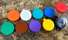 Paint Container Plastic Cup Lids Set Of 10 Approximately 3.50”