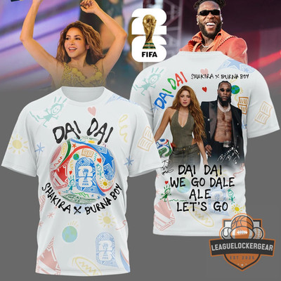 Shakira World Cup DAI DAI 2026 AOP 3D T Shirt All Size MM35