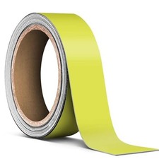 Yellow Matte Air-Release Adhesive Vinyl Pinstripe Tape Roll (1 Inch x 20ft)