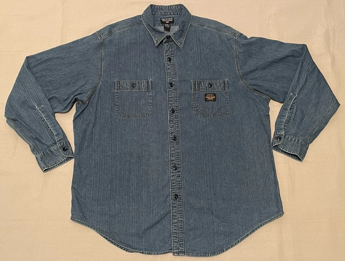 Polo Ralph Lauren Denim Western Casual Button-Down Shirts for Men