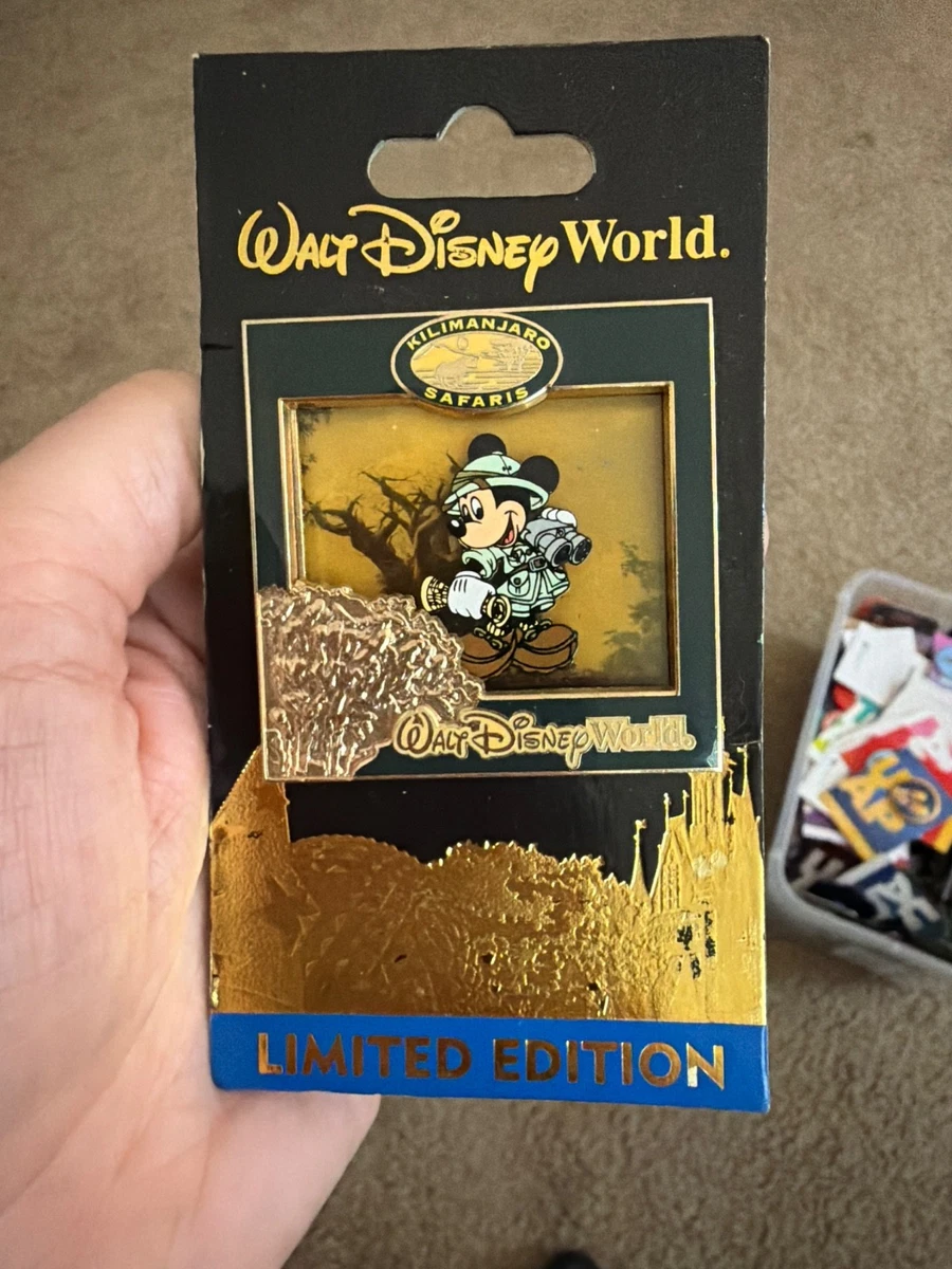 ★レア！レトロ★WDW★インディ・ジョーンズ★ピン★サイン入り★ Disney Indiana Jones Pin Indiana Disney Attraction & Ride Pins
