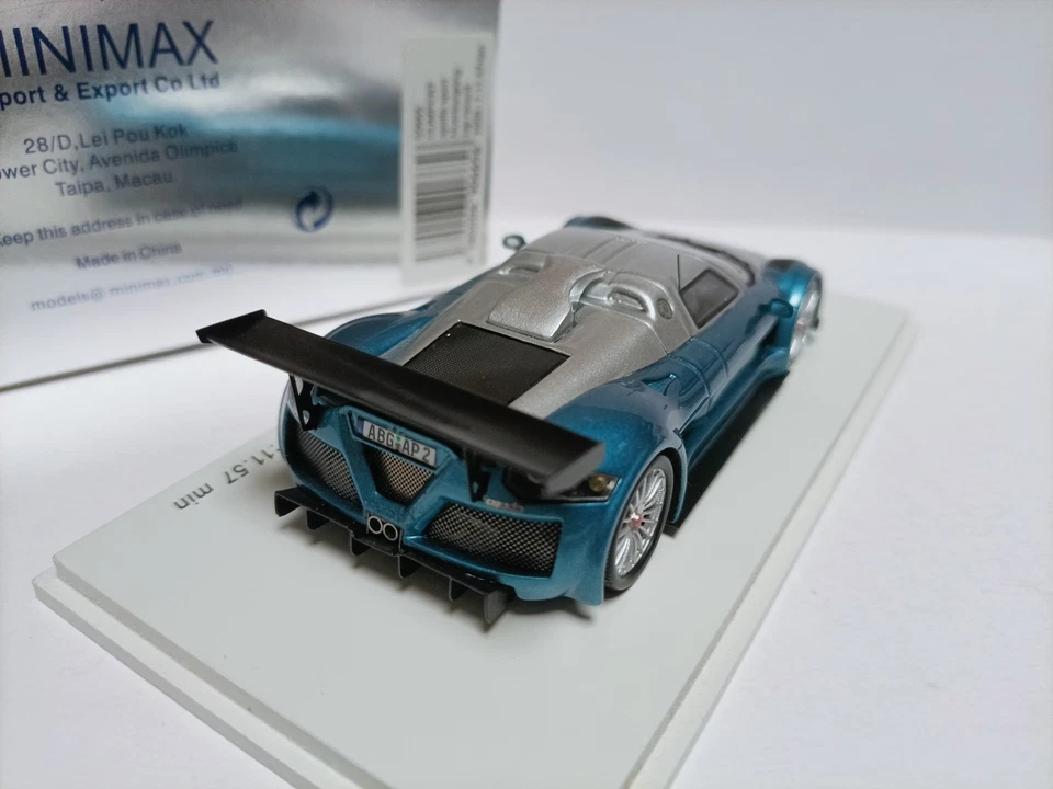 Spark 1/43 Apollo GUMPERT Apollo 2009 Nurburgring Speed Recording Model  - Imagem 3 de 4