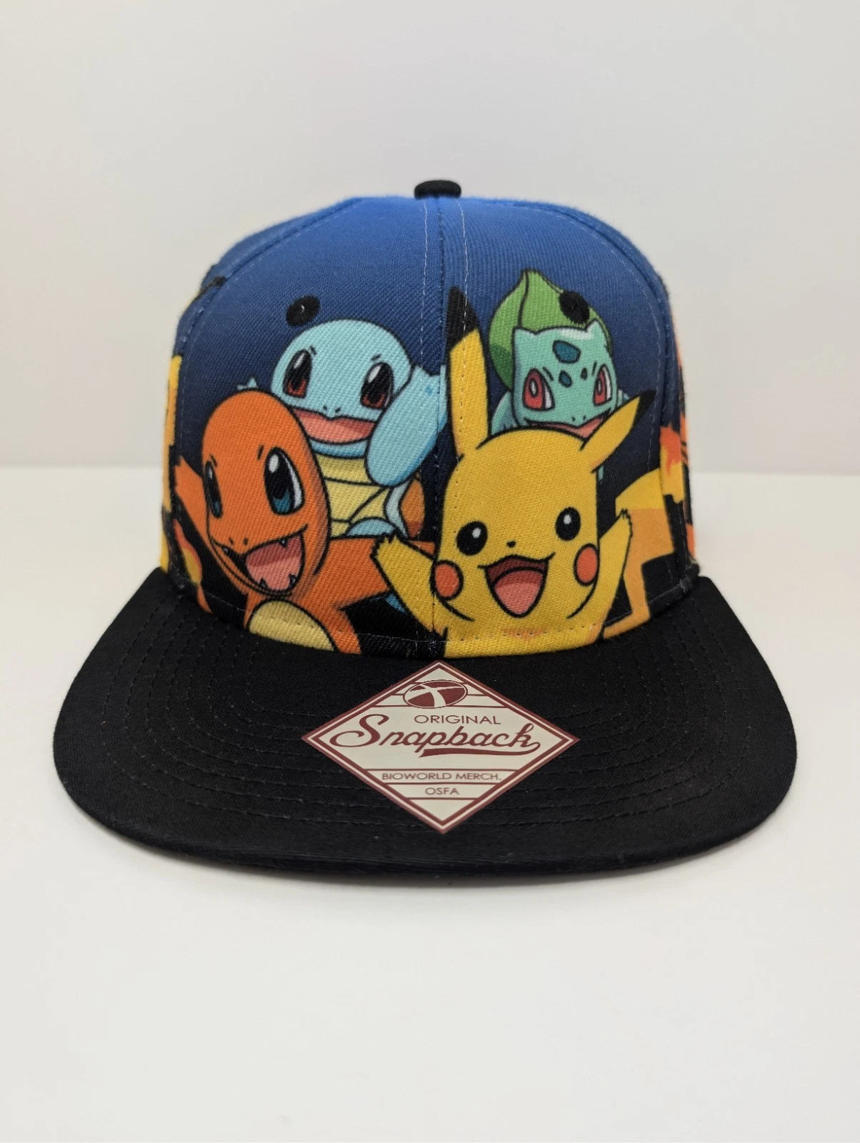 Pokémon Bioworld Original Pikachu Charmander & Friends 2015 Snapback Hat - OSFM
