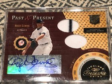 2003 Timeless Treasures Roger Clemens 1/15 Auto Jerseys Past and Present