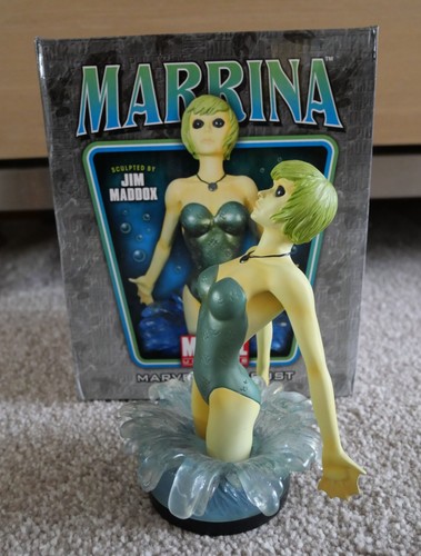 Bowen Marvel Bust Marrina Boxed Shiny LOOK!!! Namor Fantastic four Mariner - Picture 5 of 5