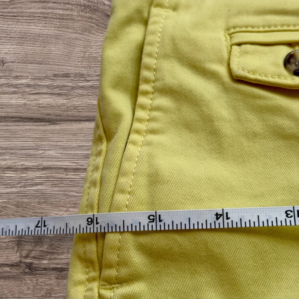 Pantalones Cortos Chinos Banana Republic PREPPY City Talla 2 Pequeños Para Mujer Amarillos ¡Envío Gratis! Foto 3 de 4