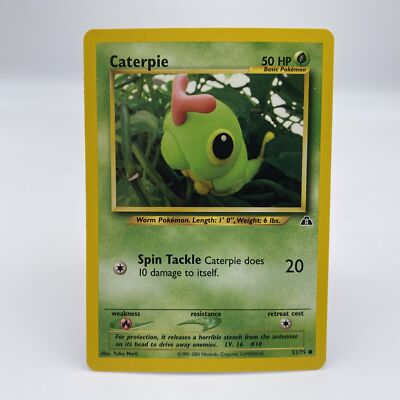 Pokémon Caterpie 53/75 ENG Common Neo Discovery 2001