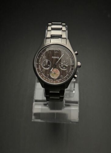 FOSSIL "Flight" Chronograph CH2793 Analog Quartz S-Steel Ladies  Wristwatch - Picture 1 of 8