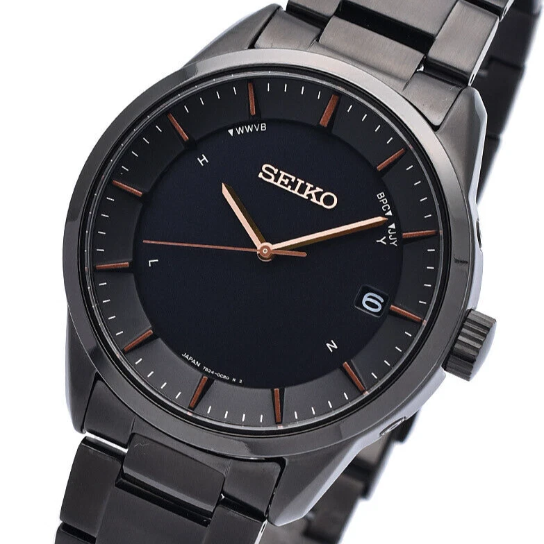 SEIKO SELECTION SBTM277 Titanium Sapphire Crystal Radio Solar