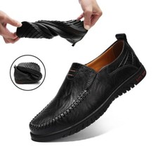 Men's Casual Shoes Genuine Leather Loafers Moccasins Breathable Driving Shoes