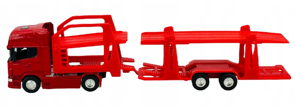 Scania V8 R 730 Transporter Car Swedish Truck Model Diecast Toy 1:64 Scale Welly - Image 3 of 4