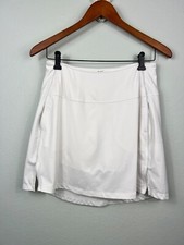 Nike Women's Skort Skirt Tennis Golf Dri-Fit White Standard Fit w/Pockets S