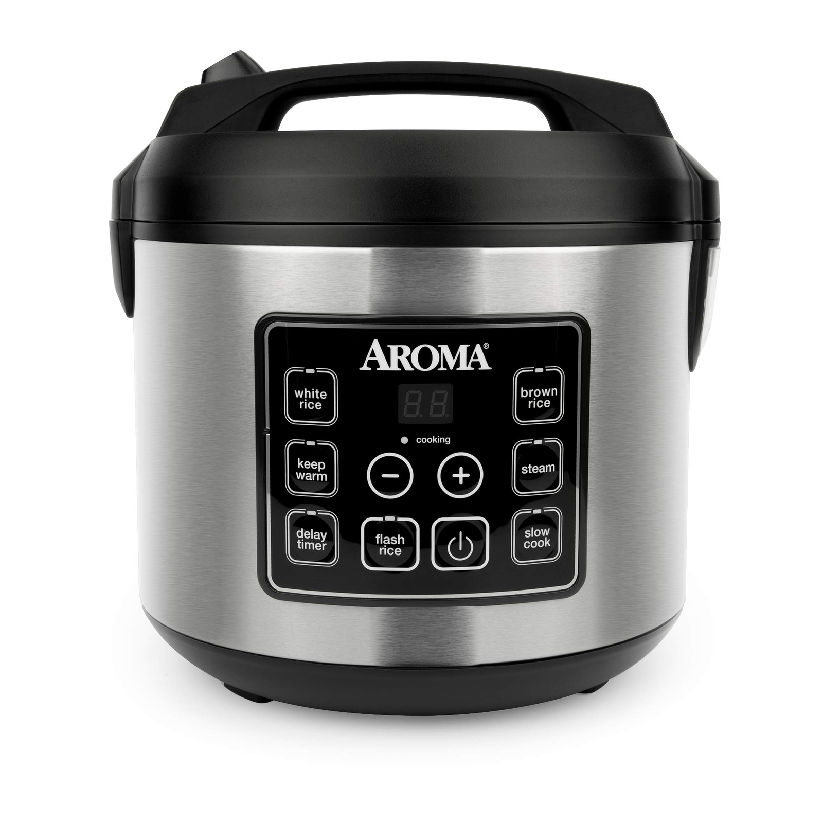 Aroma 20 Cup Digital Rice Cooker Food Steamer Slow Cooker with Keep Warm Feature
