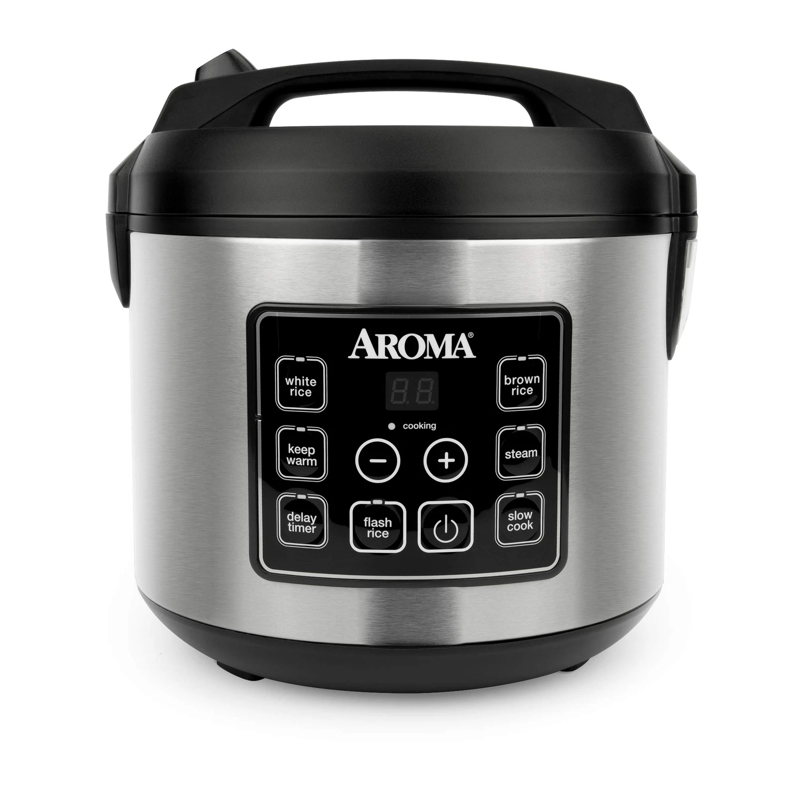 Aroma 20 Cup Digital Rice Cooker Food Steamer Slow Cooker with Keep Warm Feature
