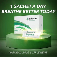 Lignosus: The Best Natural Lung Supplement - 30 Sachet Box - Fast Ship in USA