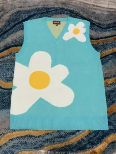 Golf Wang Blue Sweater Vest S M L Tyler The Tunisia Ubuy
