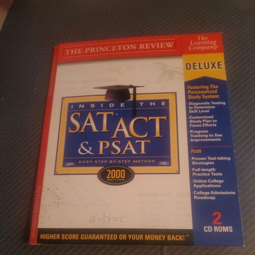 The Princeton Review: Inside the ACT SAT & PSAT Deluxe [CD-ROM] 2000 Edición #4 - Imagen 1 de 4