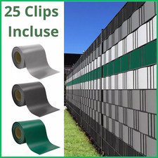 Strisce fasce PVC Frangivista Per Balcone Ringhiera Frangivento Cancello 19x35mt