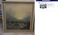 Bruno Guaitamacchi Milano Suffolk UK 1931-2005 olio Londra e il Tamigi 70x80