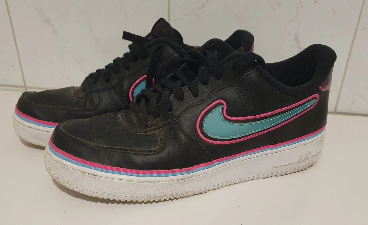 Mens Nike Air Force 1 Low Miami South Beach Sneakers AJ7748 002