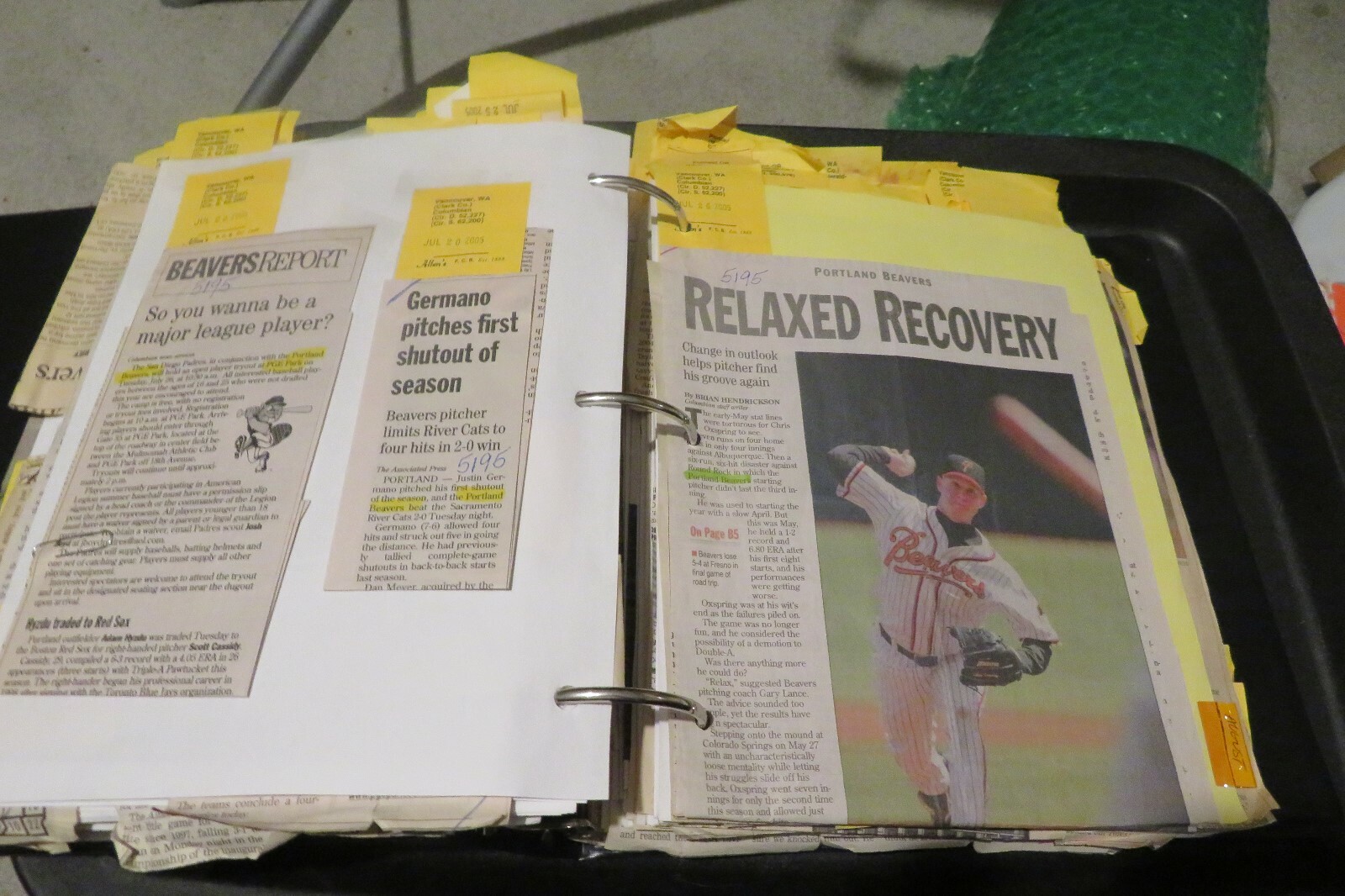 2005 Portland Beavers Baseball Newspaper News Clippings Oregonian