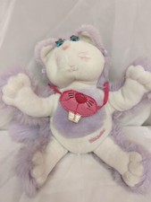 Purple FISHER PRICE PURR-TENDERS eyelash KITTY CAT STUFFED ANIMAL PLUSH NO Purr