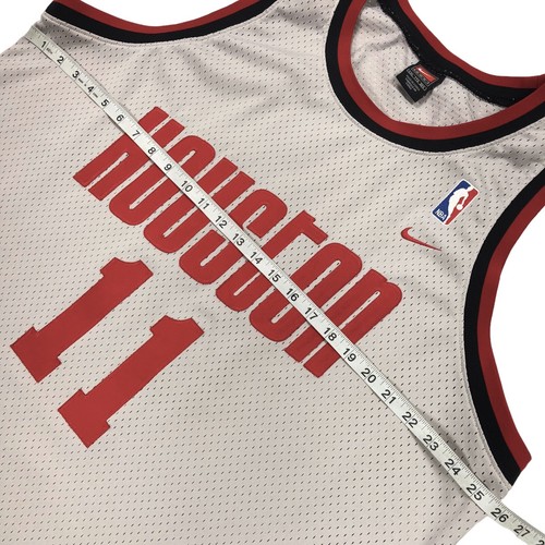 Vintage Nike Yao Ming #11 Houston Rockets Swingman Jersey Gray Men's Size 2XL - Picture 10 of 11
