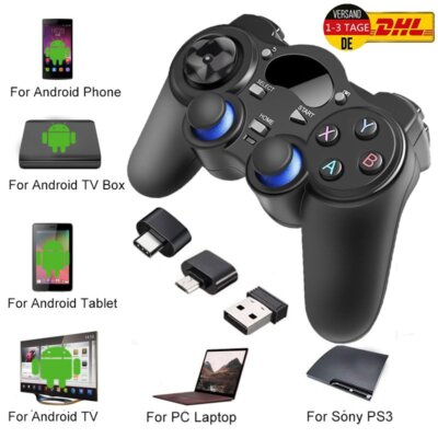 2,4G USB Wireless Gaming Controller Gamepad for PC/Laptop PS3 Windows XP/7/8/10