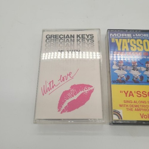 Greek Cassette Lot X3 Ya'ssoo Papaioannou Grecian Keys Tykie Import - Picture 2 of 8
